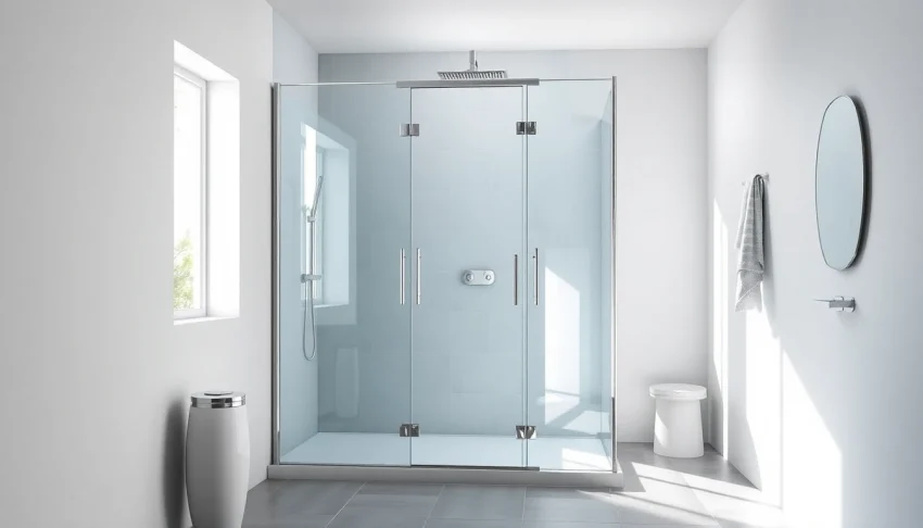 Erleben Sie die elegante sonni Duschkabine 80x80 in einem modernen Badezimmer.