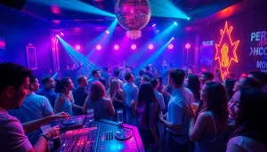 代表每日大瓜、黑料合集的动态夜总会场景，充满活力的夜生活氛围与社交互动。