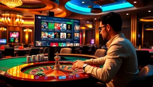 The exciting 88i online casino scene highlighting poker chips and a roulette wheel in a luxurious setting.