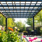 Elevate your outdoor space with a stylish modern steel pergola, enhancing relaxation and elegance.