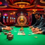 Experience high-stakes poker action at Haywin’s vibrant casino scene with intense players and chips.