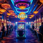 Experience the thrill of winning at the Slot Zeus casino game in a vibrant atmosphere.
