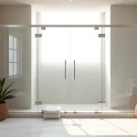 Explore elegant shower doors UK in a modern bathroom setup featuring frameless designs and natural light.
