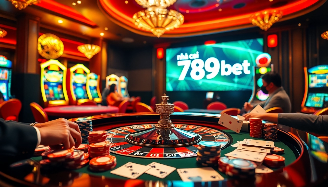 Experience the thrill of gaming at nhà cái 789bet with vibrant casino visuals.