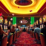 Rasakan kegembiraan permainan slot pulsa dengan pemain yang menang besar di mesin slot yang penuh warna.