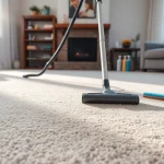 Revitalize your carpets with expert carpet cleaning Roseville CA services, showcasing a bright home transformation.