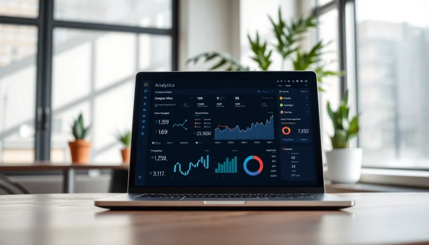 Engaging dashboard analytics on the 1cplatform in a modern office setting.