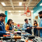 Students exploring opportunities at a Trade School Tennessee, showcasing trade skills and collaboration.