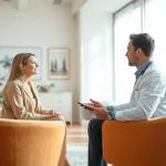 Engaging psychiatrist session highlighting psychiatry in India, featuring a professional interaction.