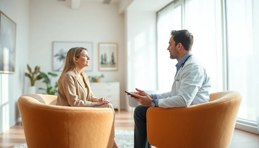 Engaging psychiatrist session highlighting psychiatry in India, featuring a professional interaction.