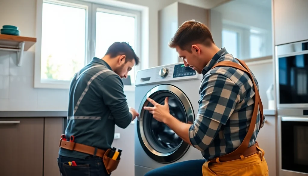 Providing expert appliance repair ottawa services through professional technician at work.