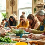 Participate in craft training Colorado session with diverse artisans creating unique art pieces.