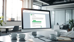 Convert WhatsApp chats seamlessly with https://chattopdf.app in a modern office setup.