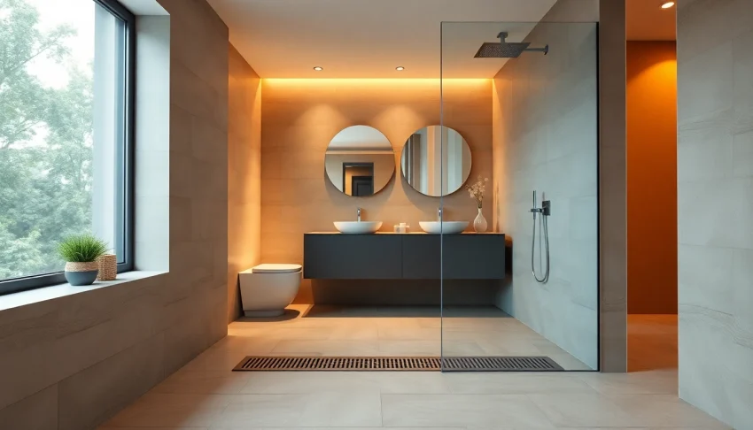 Admire stylish douches à l'italienne designed for modern bathrooms.