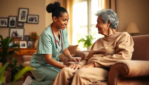 Providing in home care austin tx with compassion in a cozy living room setting.