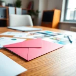 Enhance your marketing strategy with Atlas Direct Mail featuring vibrant materials on a desk.