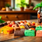 Indulge in delicious chocolate edibles 1000mg featuring various flavors and textures.