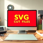Explore SVG cut files free download showcased in a creative workspace with vibrant crafting tools.