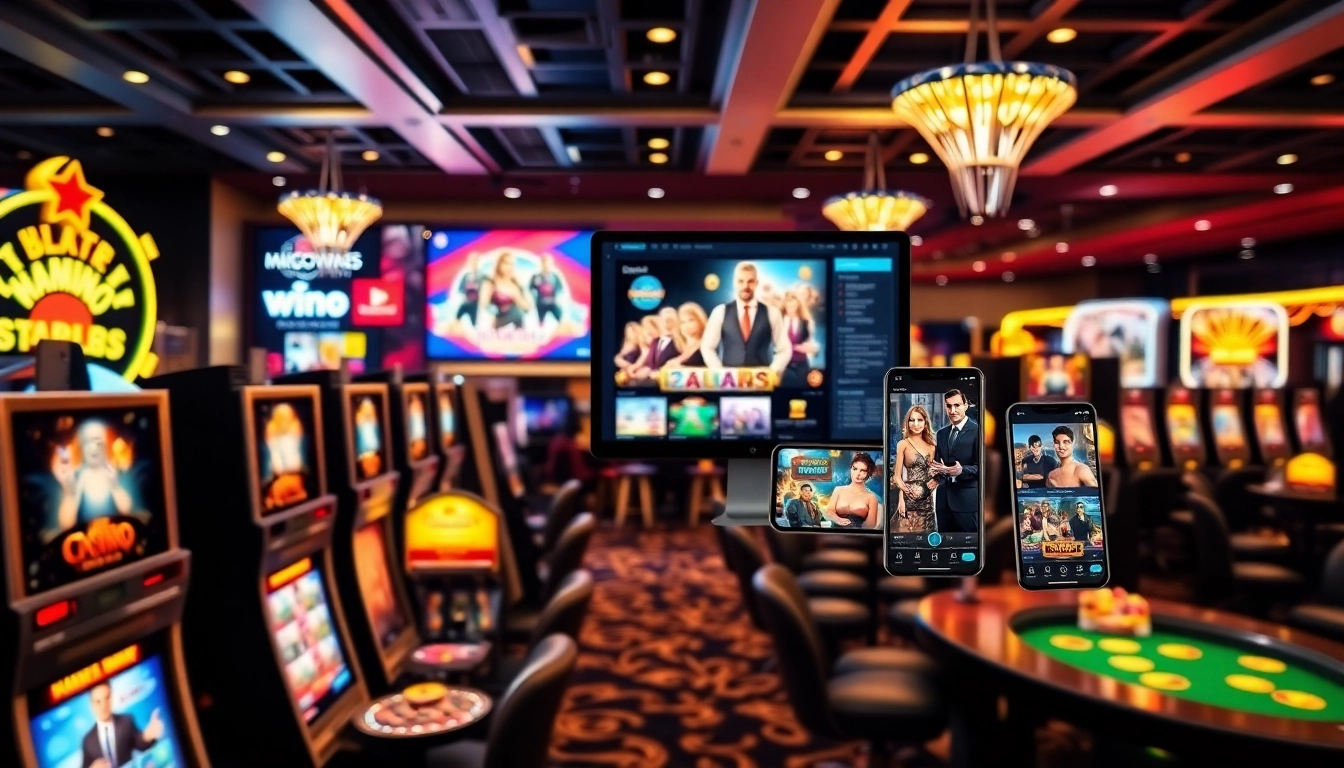 Engaging visual of casino sites highlighting exciting gaming options in a vibrant online environment.