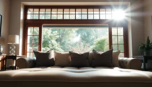 Zanzariere moderne che proteggono da insetti con design elegante in un ambiente raffinato.