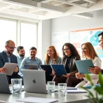 Boost your edmonton social media marketing with a professional team in an engaging office.