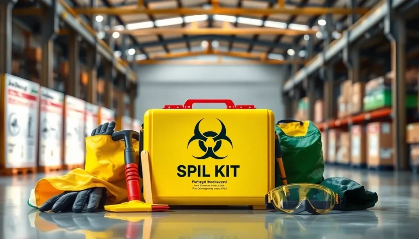 View a biohazard spill kit Kenya, emphasizing safety tools for effective spill management.