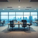 Scene of an office to rent nottingham featuring modern design and ample natural light.
