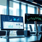 Showcasing innovative ai tools in a modern office environment.