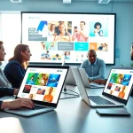 Showcasing vibrant collaborations in edmonton web design with modern tools and creative discussions.