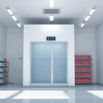 Discover innovative solutions by cold room manufacturers UK in a professional storage setting.