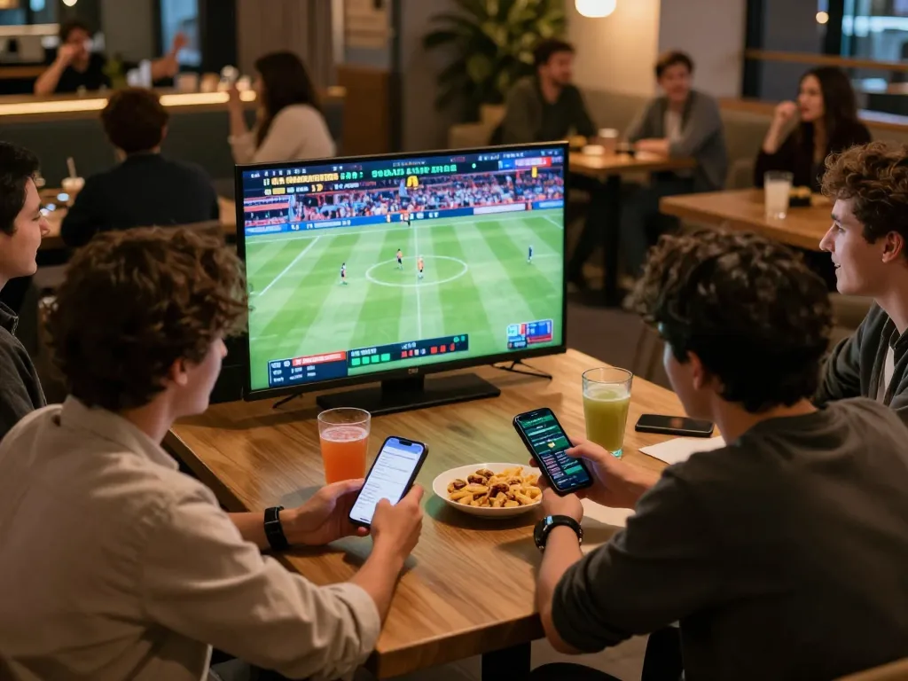 Placing bets on sports while enjoying friends' company during đăng nhập 789win.