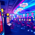 Engaging online slots UK gaming experience with vibrant machines and casino atmosphere.