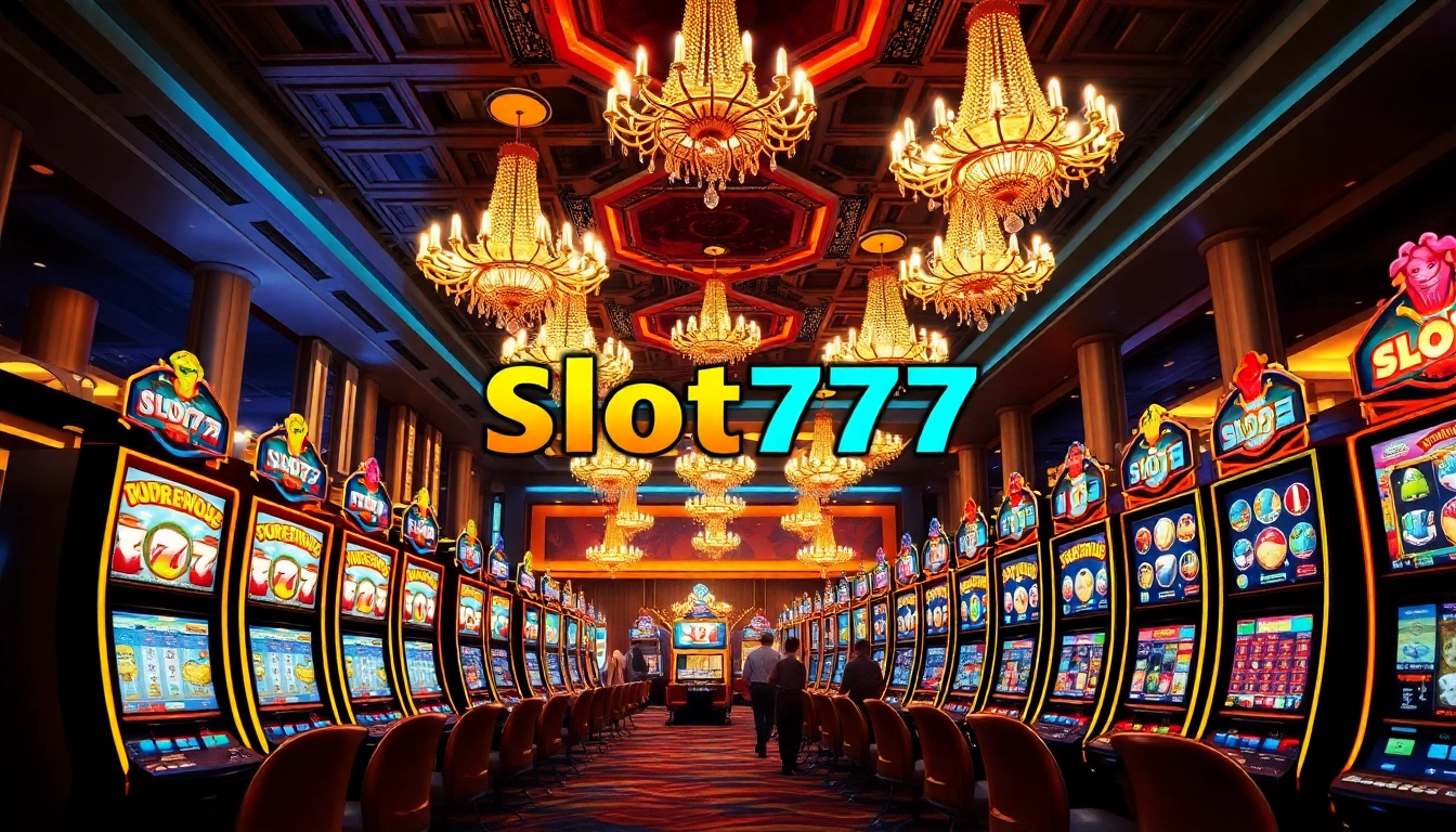 Experience the thrill of slot777 in a dazzling casino atmosphere filled with excitement.