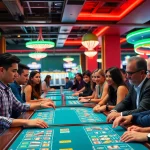 Menggambarkan pengalaman bermain casino yang mendebarkan dengan bbni4d dan suasana penuh semangat.
