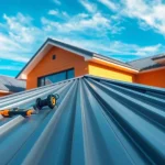 Transforming a house with metal roofing, showcasing durability and modern design.