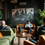 Genießen Sie die entspannte Atmosphäre im cannabis club hamburg mit Freunden und Kunst.