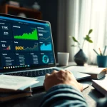 Implementing chatgpt seo optimization with analytic tools and vibrant workspace.