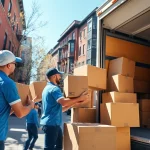 Efficient handling of boston local moves with professional movers in an urban setting.