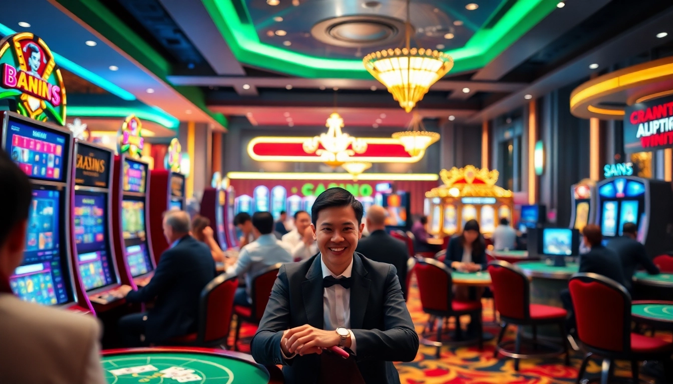 Engaging atmosphere of casino online games with players enjoying vibrant slots and tables.