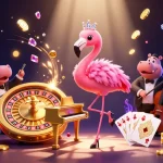LIGALGO's vibrant casino scene brings excitement with interactive elements and colorful characters.