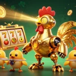 Engage with IDCWIN88, featuring vibrant 3D illustration of casino elements and characters spotlighting big wins.