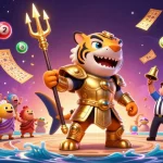 Experience thrilling gameplay with rokok88 in a vibrant underwater casino scene.