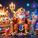 Experience the thrilling LGODEWA slot adventure with vibrant characters and exciting jackpot visuals.