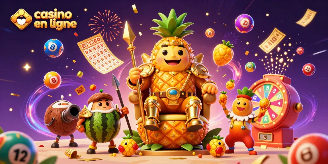 Attrapez des gains au casino en ligne avec un roi ananas et ses gardes dynamiques.