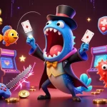 Casino en ligne : illustration d'un poisson-magicien et ses tours captivants.