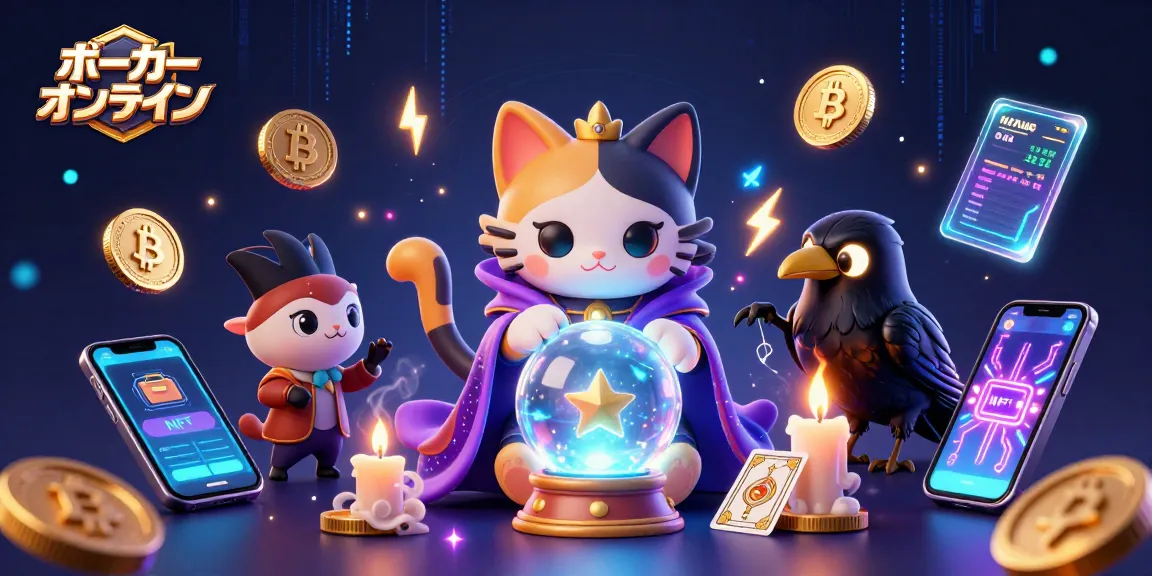 ポーカーオンラインでのスリリングなプレイを楽しむキャラクターたちの壮大な3Dイラスト
