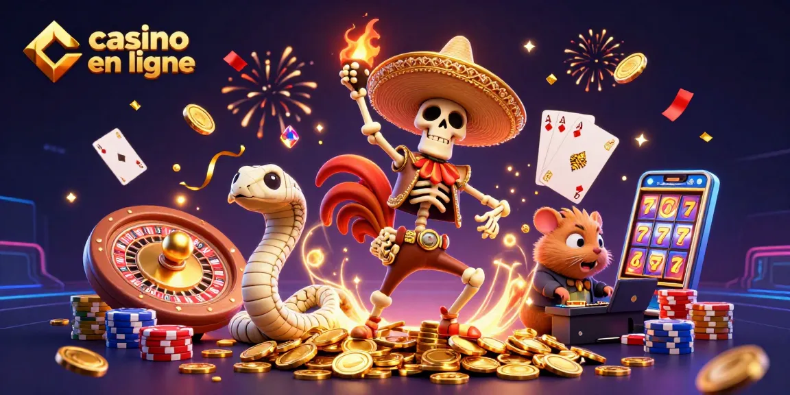 Gagnez avec le casino en ligne avec des personnages animés et des éléments de jeu éclatants.