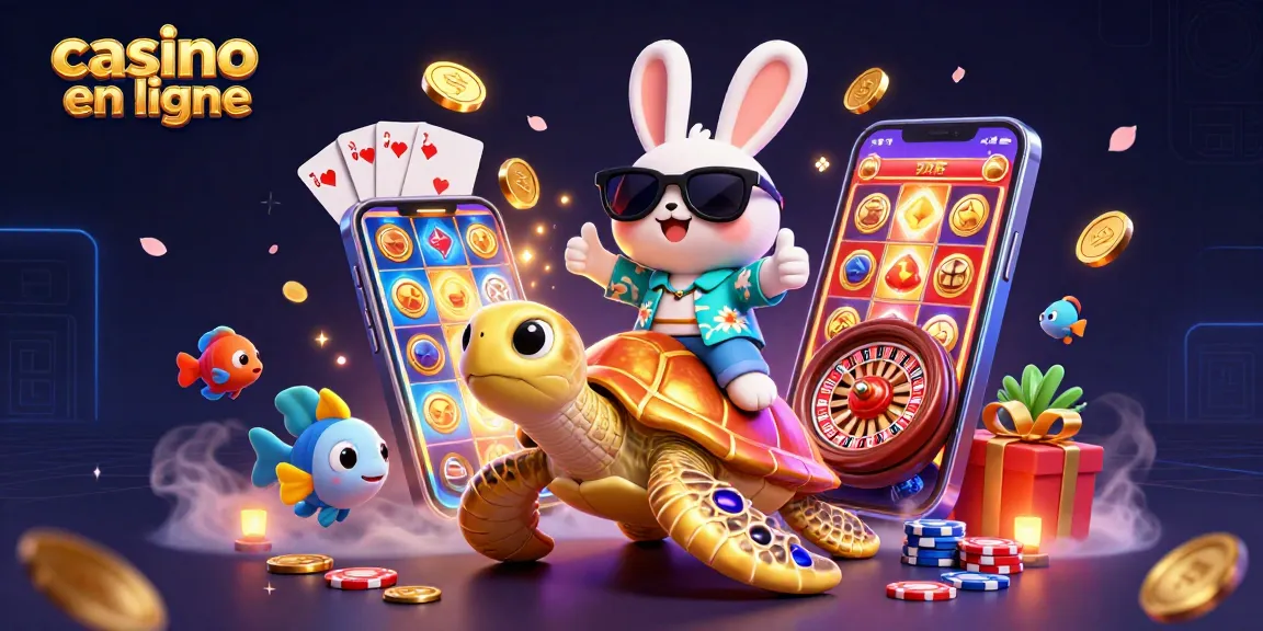 Casino en ligne : vivez l'excitation des jeux avec la tortue dorée et le lapin chanceux