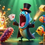 Jouez à des jeux captivants de casino en ligne avec des personnages marins amusants et des symboles de jackpot.