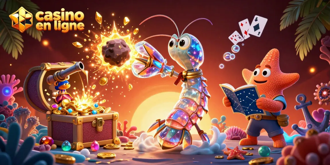 Jouer aux jeux de casino en ligne avec des trésors sous-marins éclatants et des personnages d'animation